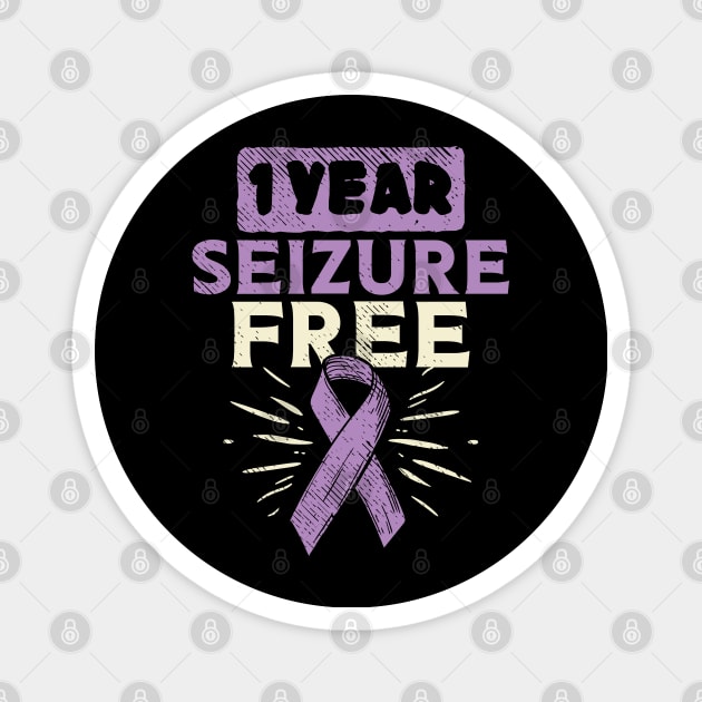 1 Year Seizure Free Magnet by maxdax